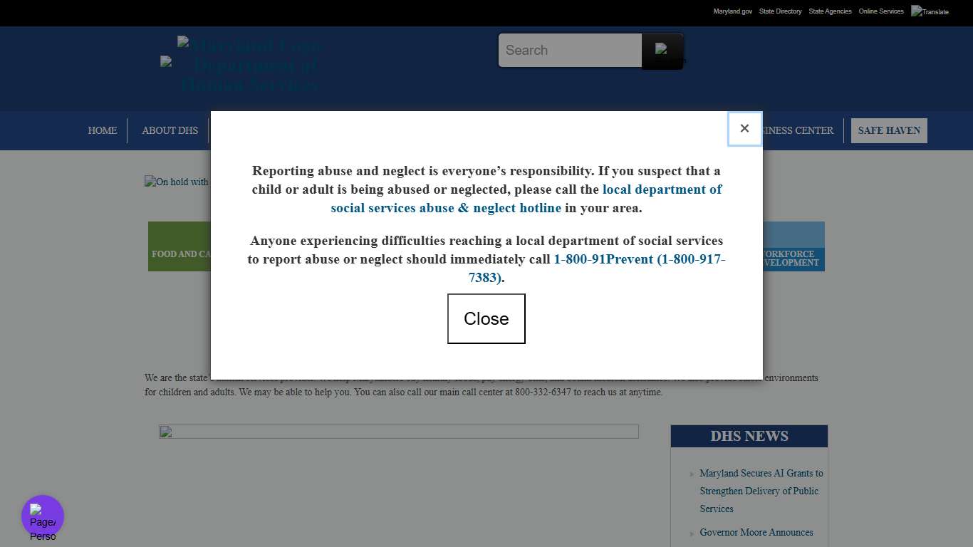 Maryland Department of Human Services